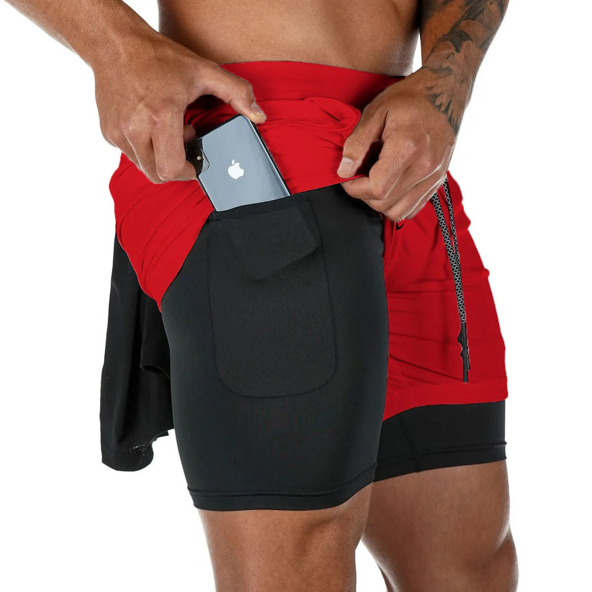 Men’s Multi-Pocket Workout Shorts – Lined Fitness, Running & Beachwear Shorts The Clothing Company Sydney