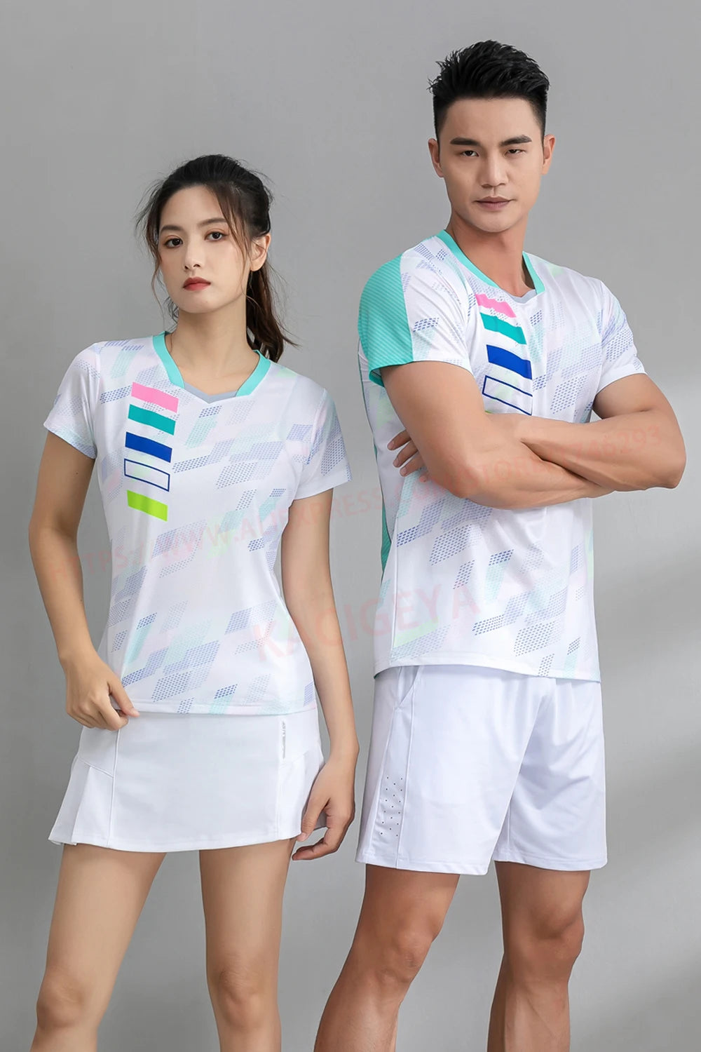 Exercise Training T  Women V Neck Badminton 3D Short Sleeves Summer Running Table Tennis Volleyball Team Yoga Shirts The Clothing Company Sydney