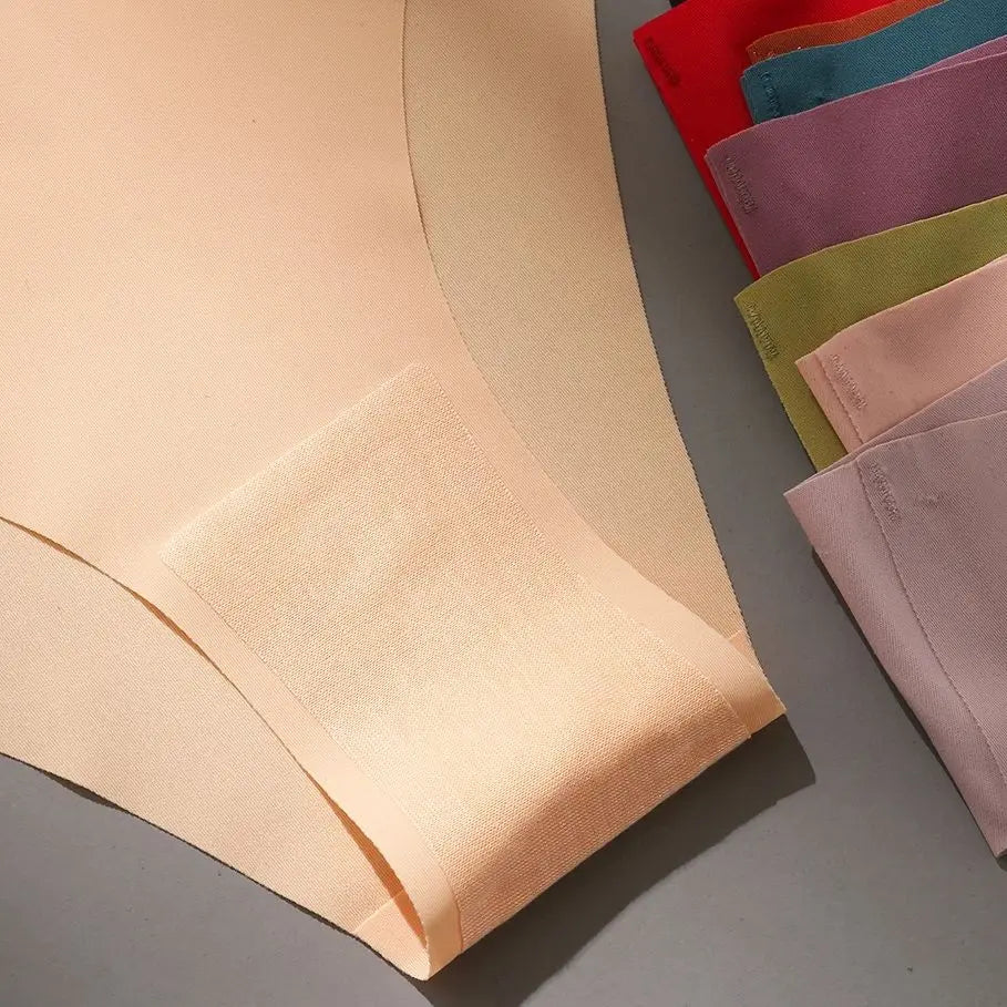 10 Pack Women's Seamless Panties V-Type Drop Waist Female Underwear Ice Silk Underpants Briefs The Clothing Company Sydney