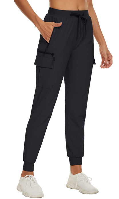 Summer Quick Dry Pants Women's Jogger Sweatpants Lightweight Breathable 6 Pockets Elastic Waist Casual Long Trousers The Clothing Company Sydney