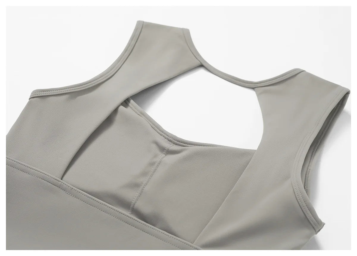 Women's Sports Bras Fitness Vest High Strength Sports Top Backless Yoga Bra Running Fitness Breathable Shockproof Yoga Bra The Clothing Company Sydney