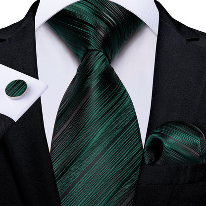 Men's Tie Teal Green Paisley Novelty Design Silk Wedding Tie for Men Handky cufflink Tie Set Party Business Fashion Set The Clothing Company Sydney