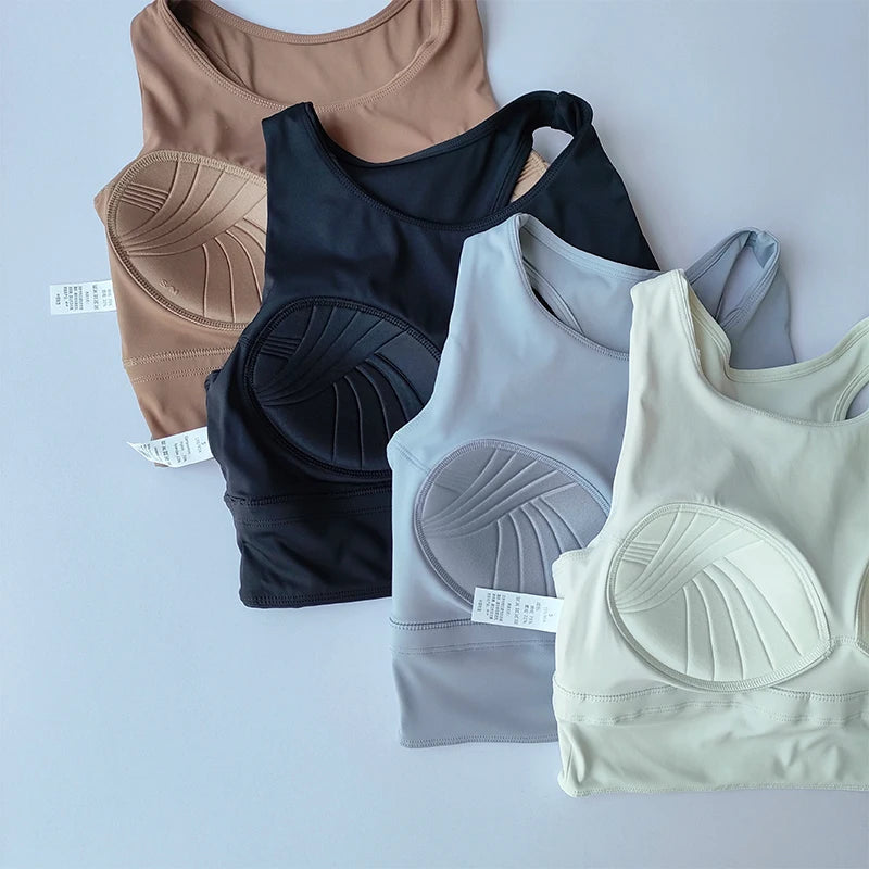 Shock proof Compact Sports Vest Running Breathable Full cup Yoga Vest Gym Clothing Summer Fitness Sports Bra The Clothing Company Sydney