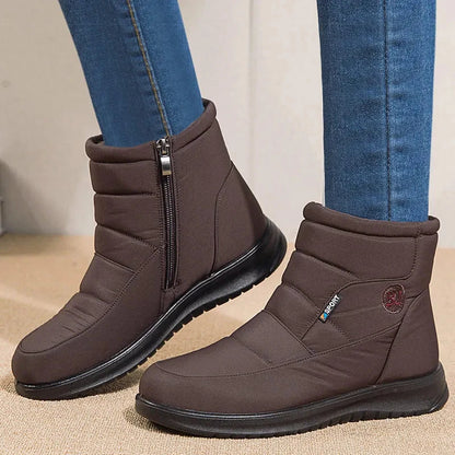 Women Ankle Low Heels Snow Boots Winter Flat Shoes The Clothing Company Sydney