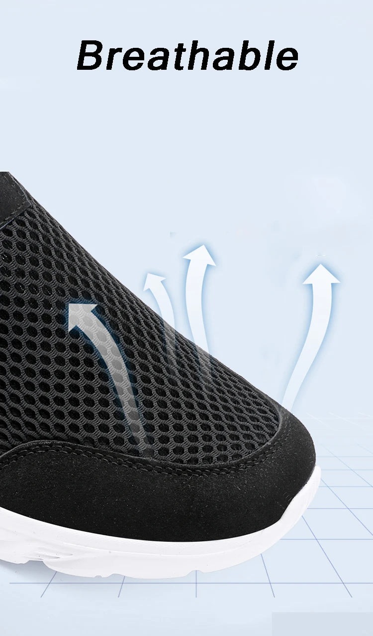 Lightweight Men's Breathable Slip on Casual Sneakers Anti-slip Flats Outdoor Walking Shoes - The Clothing Company Sydney