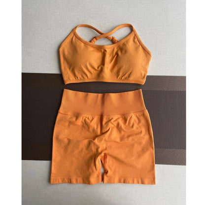 Solid Seamless Half Pants Women Soft  Fitness Outfits Yoga Gym Running Bike Wear Bicycle Skorts The Clothing Company Sydney