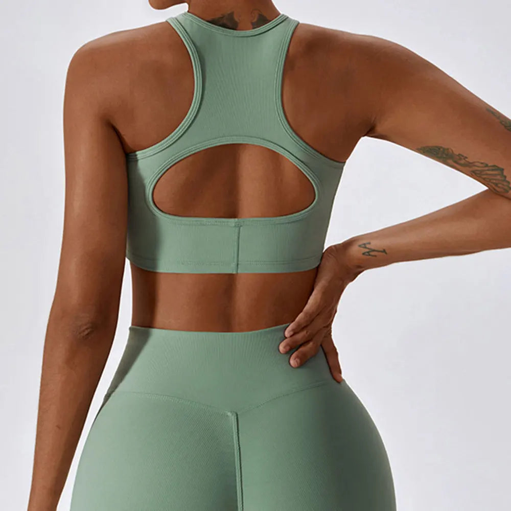 Women's Sport Bras Gym High Intensity  Running Yoga Beautiful Back Dry Bras Shockproof Rib Workout Bra Seamless Fitness Top The Clothing Company Sydney