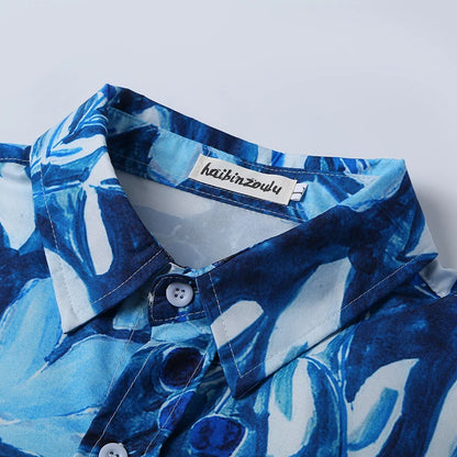 Men's Tropical Short Sleeve Printed Shirt  Unisex  Casual Tops - The Clothing Company Sydney