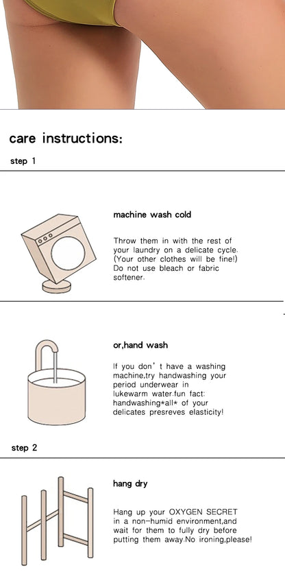 Bikini Menstrual Swimsuit Period Panties Women's Beach Period Swimwear Plus Size Absorbent Pad Panties Swim Bottom - The Clothing Company Sydney