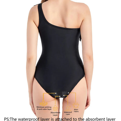 Menstrual Swimsuit Woman One Piece Period Swimwear Leak Proof Menstruation Period Underwear Absorbent Beachwear The Clothing Company Sydney