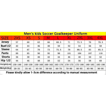 Adult Kids Football Goalkeeper Jerseys Tracksuit Custom Men Women Soccer Goalie Tracksuit Long Sleeve Uniform Outfit The Clothing Company Sydney