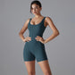 One Piece V Back Sports Jumpsuit Gym Romper Sleeveless Sportswear Bodysuit Women's Casual One-Piece Suit Yoga Clothing Set The Clothing Company Sydney