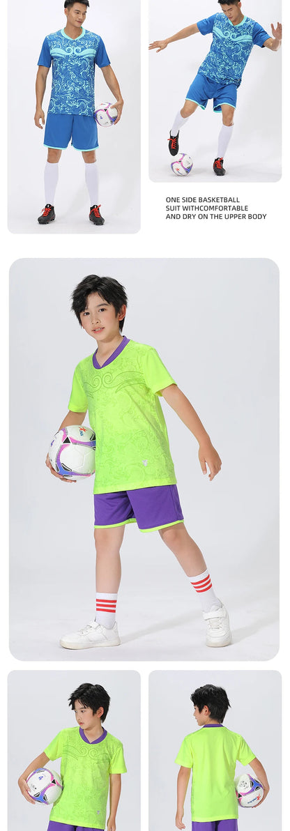 Adult Kids Football Jerseys Men Soccer Uniforms Sports Clothes Customised Futsal Sportswear Child Team Training Tracksuit Outfit The Clothing Company Sydney
