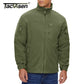 Full Zip Up Tactical Green Fleece Jacket Thermal Warm Work Coats Men's Pockets Safari Jacket Hiking Outwear Windbreaker - The Clothing Company Sydney