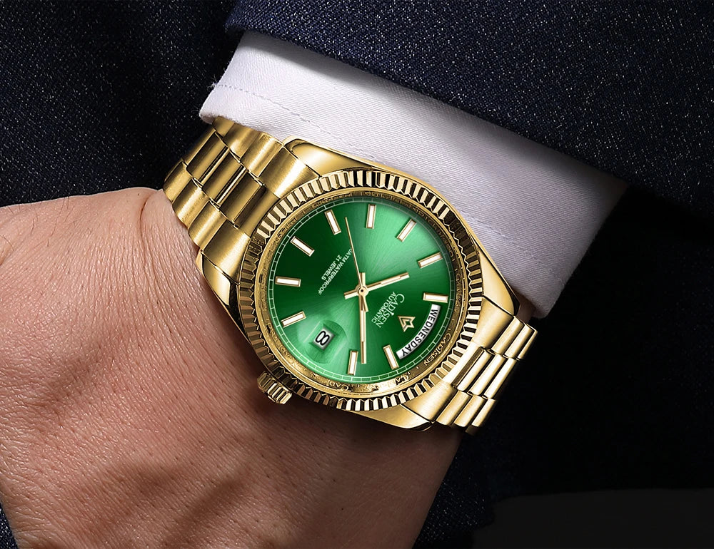 Cadisen DD40 Mens Luxury Automatic AR Sapphire Glass Mechanical Wristwatch 10Bar Miyota 8285 Movt Watch - The Clothing Company Sydney