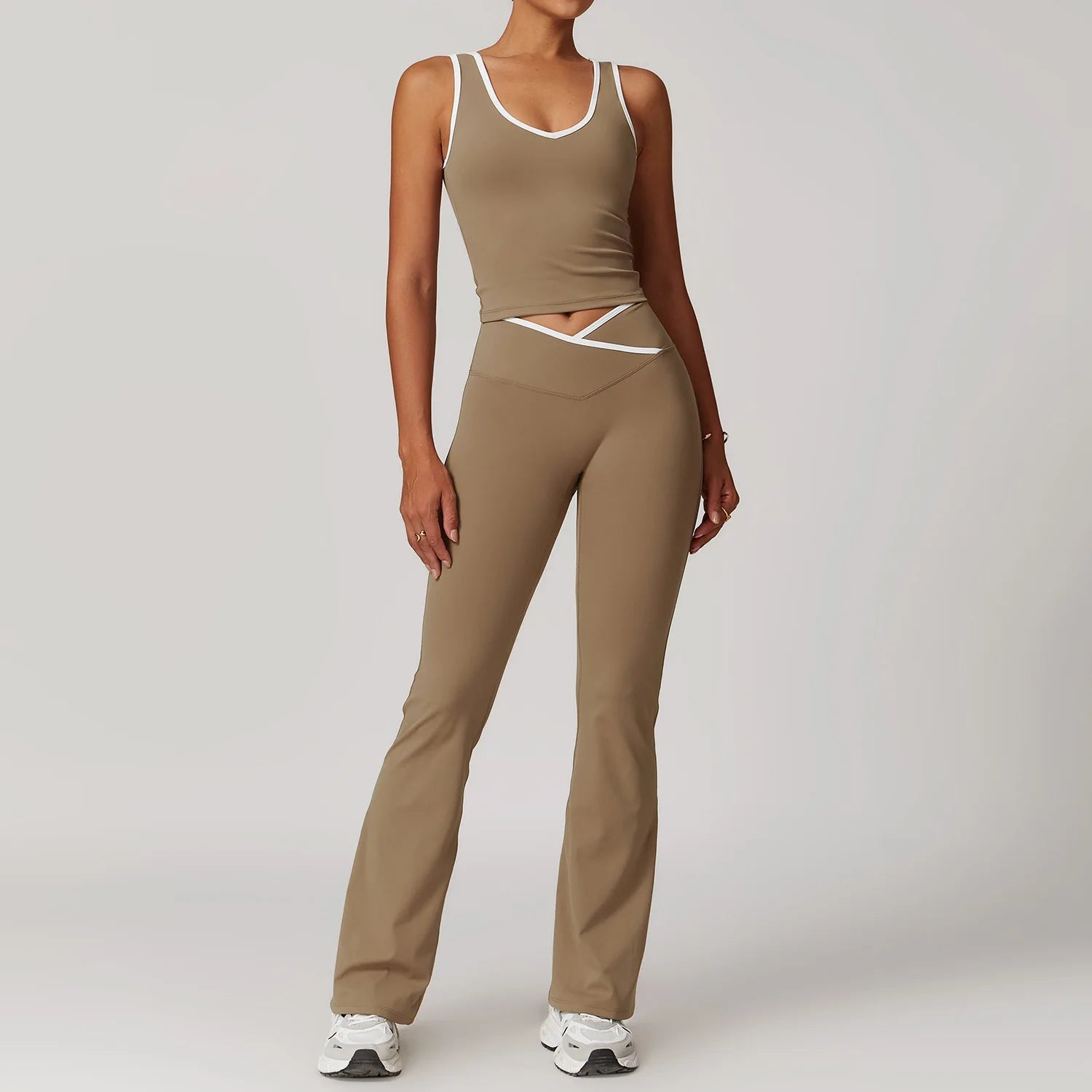 2 Piece Yoga Set Women's Workout Outfits Fitness Sportswear Gym Tracksuit High Waist Leggings Sports Bra Athletic Wear The Clothing Company Sydney