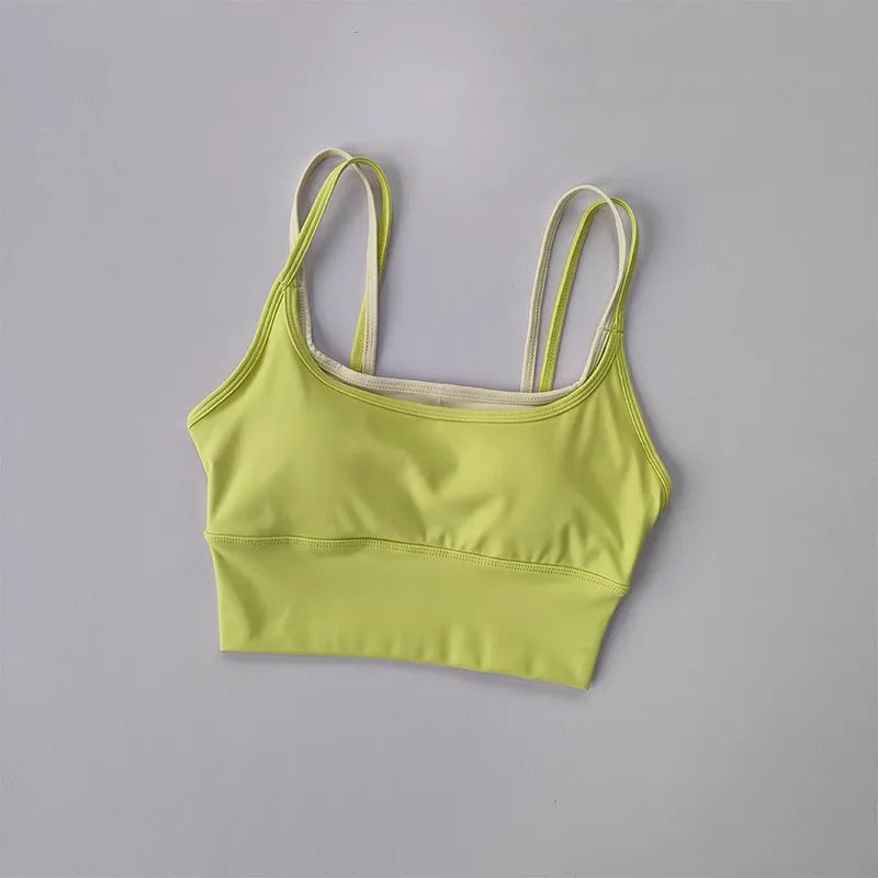 Shockproof Sports Bra Womens Slim Elastic Fitness Underwear  Gym Breathable Yoga Crop Top Sportswear The Clothing Company Sydney