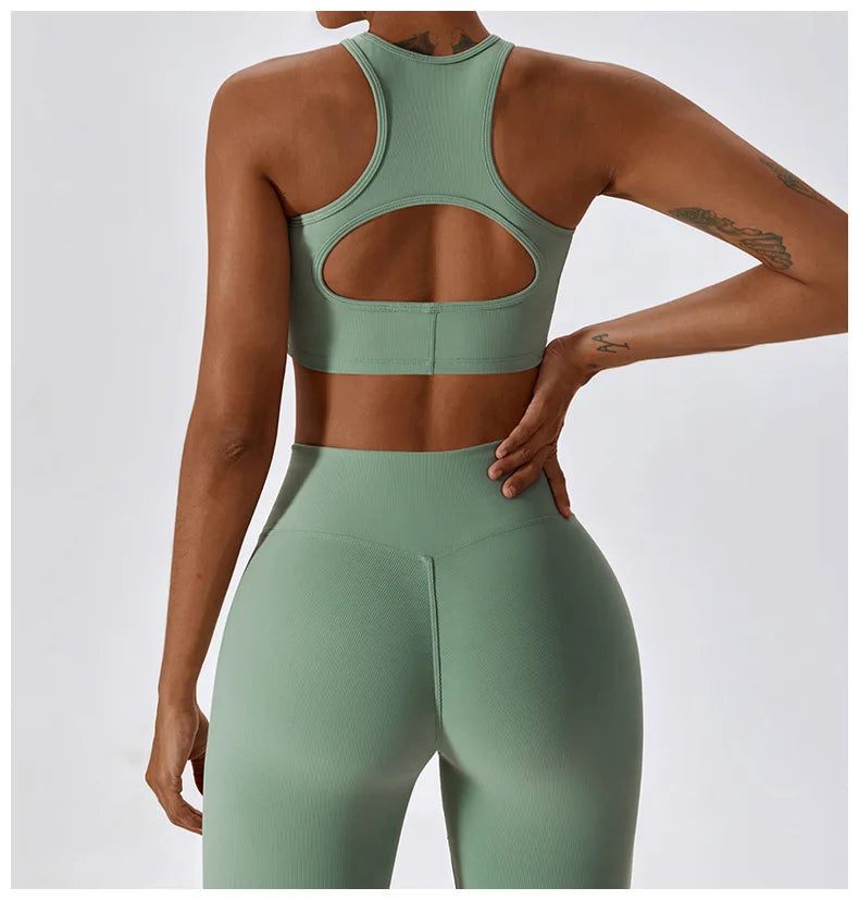 Women's Sport Bras Gym High Intensity  Running Yoga Beautiful Back Dry Bras Shockproof Rib Workout Bra Seamless Fitness Top The Clothing Company Sydney