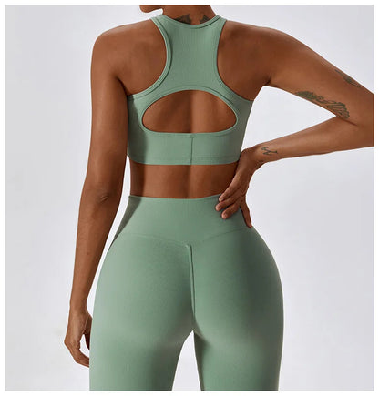 Women's Sport Bras Gym High Intensity  Running Yoga Beautiful Back Dry Bras Shockproof Rib Workout Bra Seamless Fitness Top The Clothing Company Sydney