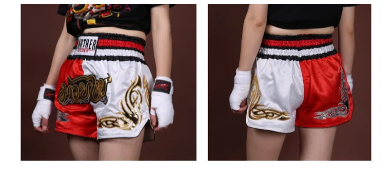 Thai Boxing Shorts Competition Training Muay Thai Shorts Men Women Kids MMA Fight Kickboxing Pants Martial Arts Uniform The Clothing Company Sydney