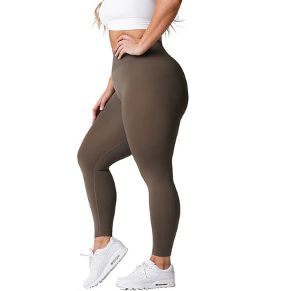Seamless Womens Soft Workout Tights Fitness Outfits Yoga Pants High Waisted Gym Wear Spandex Leggings - The Clothing Company Sydney