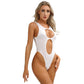 One Piece Womens Bodysuit High Cut Tight Monokini Summer Swimsuit Party Romper Swimwear - The Clothing Company Sydney