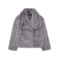 Women's Fashion Cropped Faux Fur Jacket Coat Long Sleeve Front Snap-button Outerwear Chic Lapel Collar Thick Coat The Clothing Company Sydney