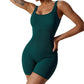 Women's Yoga Rompers One Piece Seamless Ribbed Jumpsuit Padded Sports Bra Romper Fashion Fitness Sportwear The Clothing Company Sydney