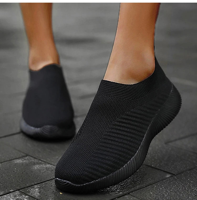 Fashion Casual Shoes Comfortable Soft Sneakers Women Slip On Sock Shoes For Women Ladies Flat Shoes The Clothing Company Sydney