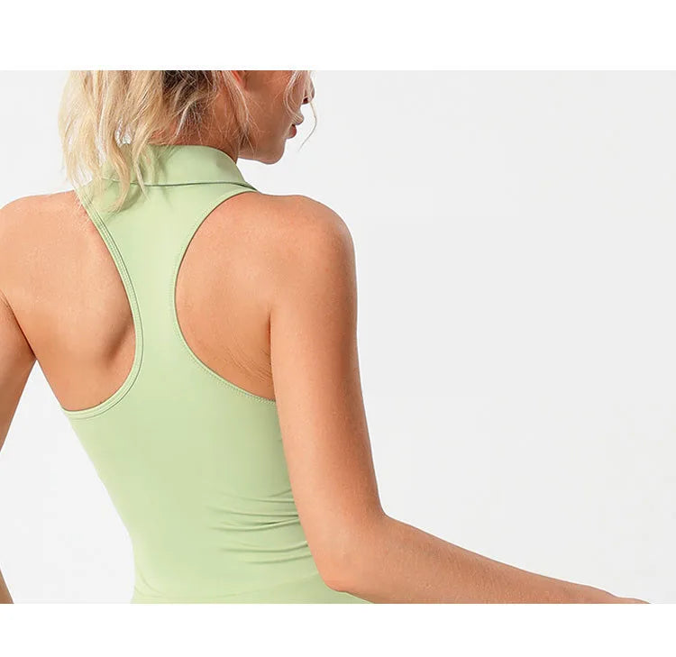 Tennis Dress With Chest Pads Shorts Stretchy Fitness Skorts Tummy Control Yoga Skirts Gym Clothing Activewear - The Clothing Company Sydney