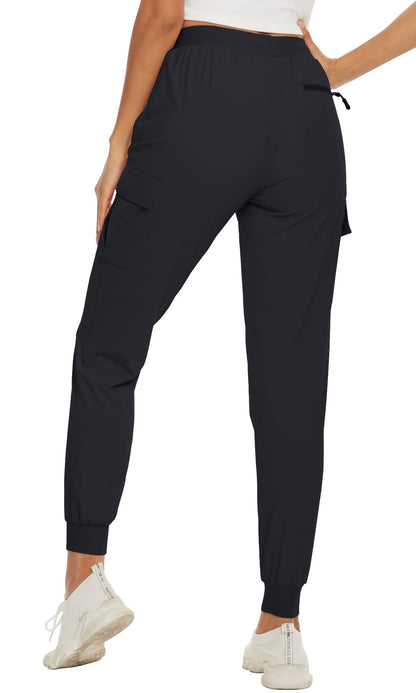 Summer Quick Dry Pants Women's Jogger Sweatpants Lightweight Breathable 6 Pockets Elastic Waist Casual Long Trousers The Clothing Company Sydney