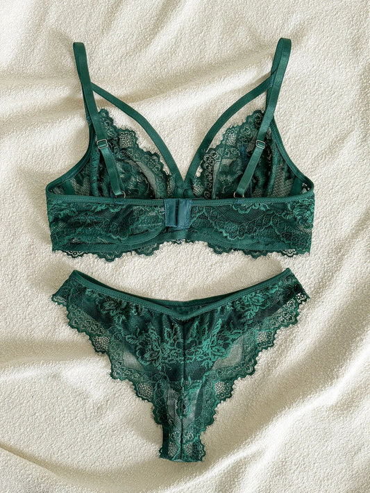 2 Piece Women's Lingerie Underwear Lace strapping Underwire Bra &  Brief Panties The Clothing Company Sydney