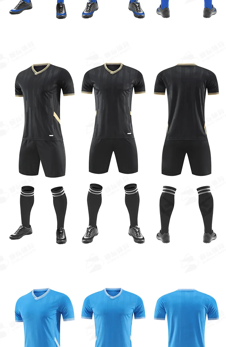 Adult Kids Customised Football Jerseys Soccer Uniform Mem Women Team Training Quick-Drying Sportswear  Futsal Tracksuit Outfit