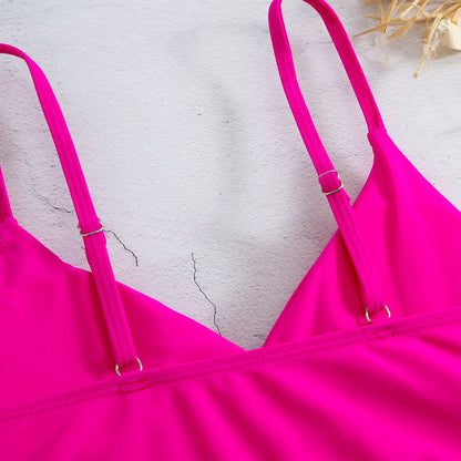 2 Piece High Waist Swimsuit Padded Swimwear Bathers Bathing Swimming Summer Beachwear Bikini Set - The Clothing Company Sydney