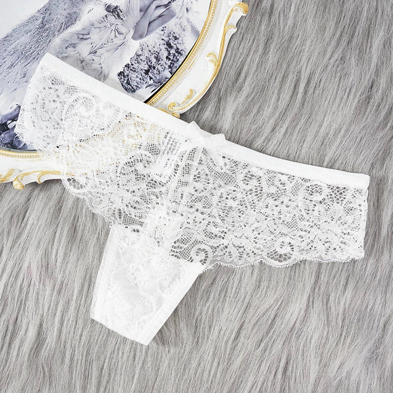 Lace Thong Women Low Waist Panties Transparent Underwear Hollow Out Female Lingerie Elasticity Comfortable Underpants The Clothing Company Sydney