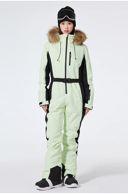 Winter Jumpsuit Ski Suit Outdoor Snowboard Jacket Suit Waterproof Windproof Set Warm Snow Jumpsuit - The Clothing Company Sydney