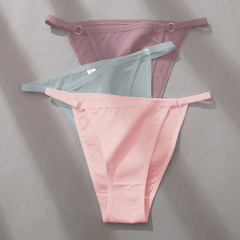 3 Pack Women's Cotton Panties Low Waist Bikini Briefs Ladies Underwear Soft Solid Underpants Lingerie The Clothing Company Sydney