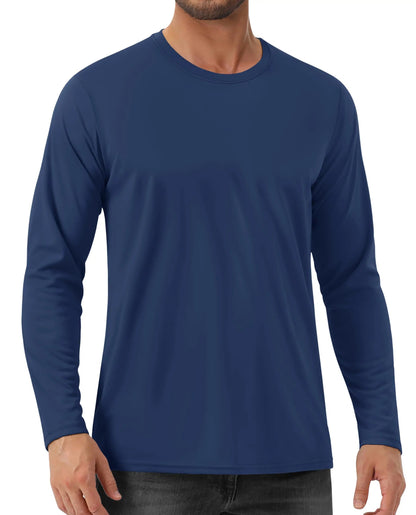 UPF 80+ Sun Protection T-shirts Men's Quick Dry Long Sleeve Athlectic T Shirts Performance Sports T-shirts Rash Guard The Clothing Company Sydney