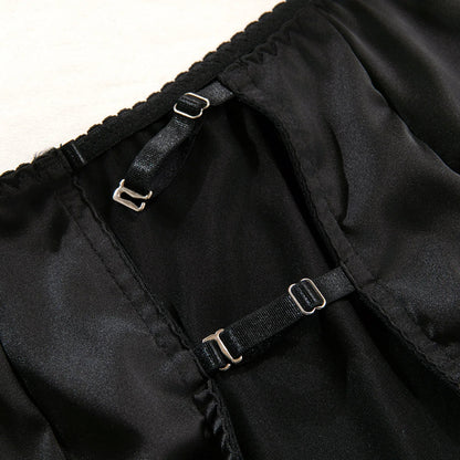 Lace Lingerie Halter Bra Heart g-String Thongs Garter Ensemble Exotic Underwear Set The Clothing Company Sydney