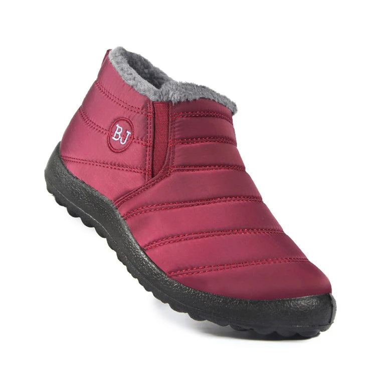 Women’s Fur Snow Boots – Waterproof Slip-On Ankle Shoes The Clothing Company Sydney