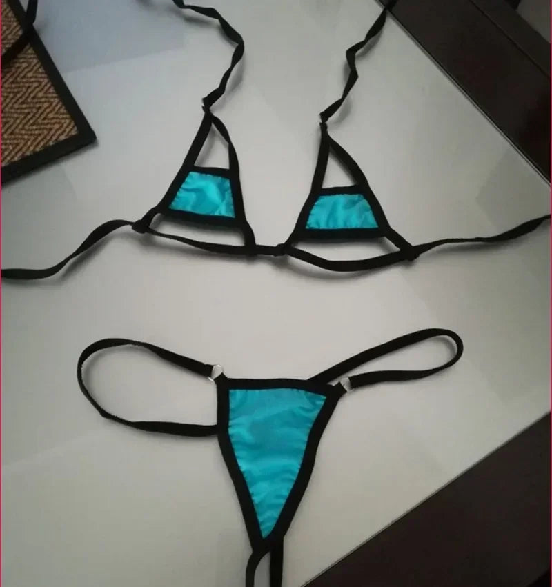 Triangle Bikini Top Mini Bikinis Female Swimwear thong Micro Swimsuit Women Bathers Bathing Suits - The Clothing Company Sydney