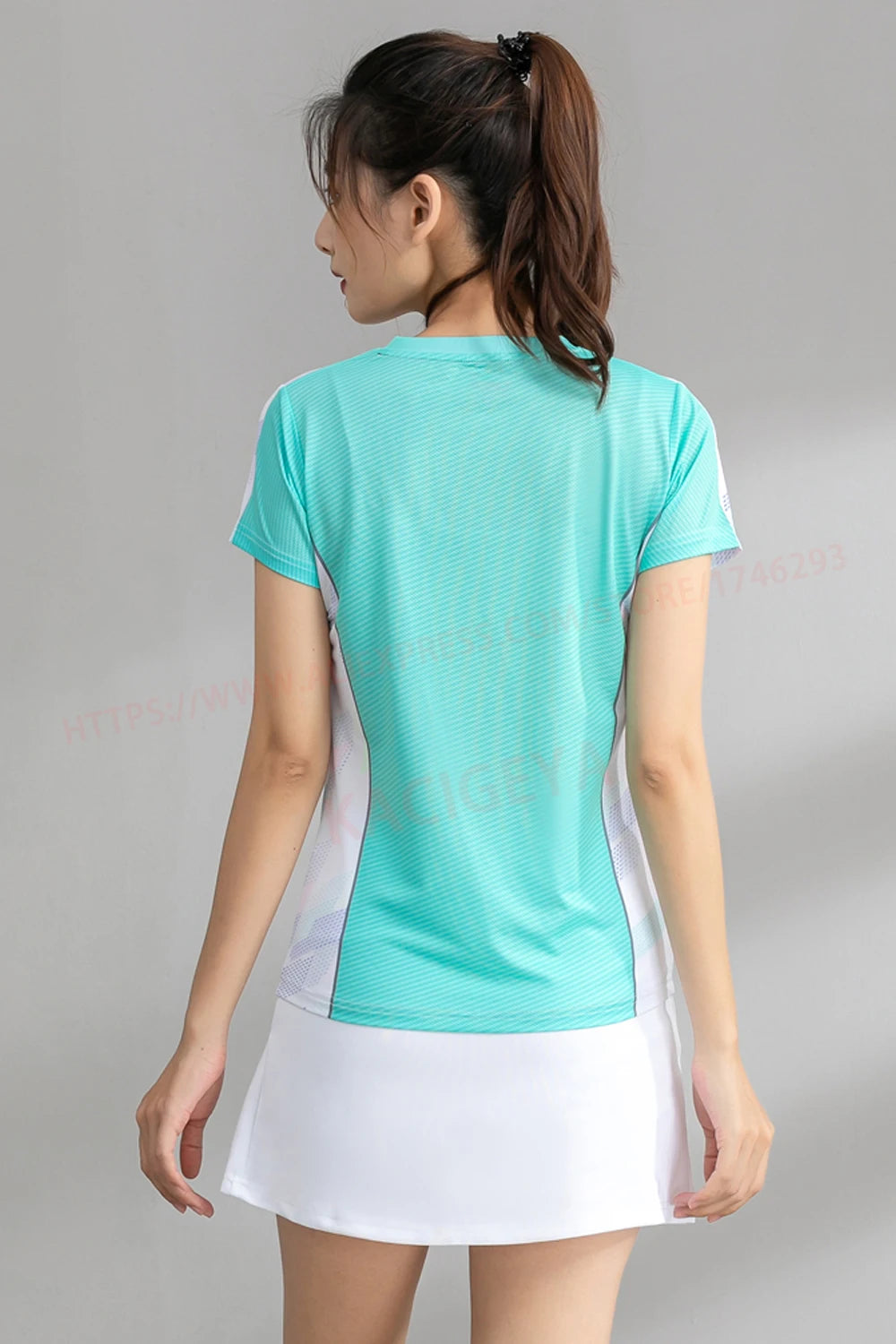 Exercise Training T  Women V Neck Badminton 3D Short Sleeves Summer Running Table Tennis Volleyball Team Yoga Shirts The Clothing Company Sydney