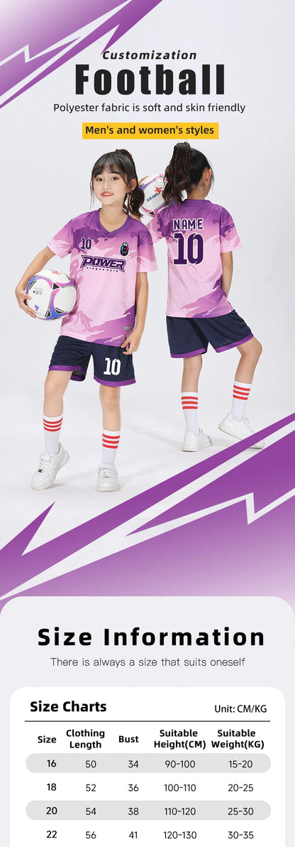 Adult Kids Football Jerseys Men Soccer Uniforms Sports Clothes Customised Futsal Sportswear Child Team Training Tracksuit Outfit The Clothing Company Sydney
