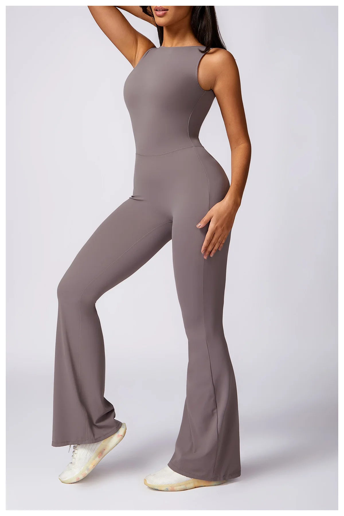 Women's V Back Jumpsuit Gym Set Sports Jumpsuit Training Yoga Suit Fitness Rompers Stretch Workout Bodysuits Sportswear - The Clothing Company Sydney