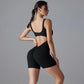 One Piece V Back Sports Jumpsuit Gym Romper Sleeveless Sportswear Bodysuit Women's Casual One-Piece Suit Yoga Clothing Set The Clothing Company Sydney