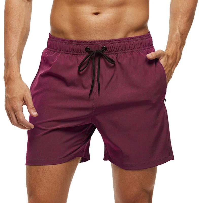 Men's Summer Swimming Board Shorts Sport Breathable Elastic Waist Mesh Liner With Pocket Shorts Swim Trunks The Clothing Company Sydney