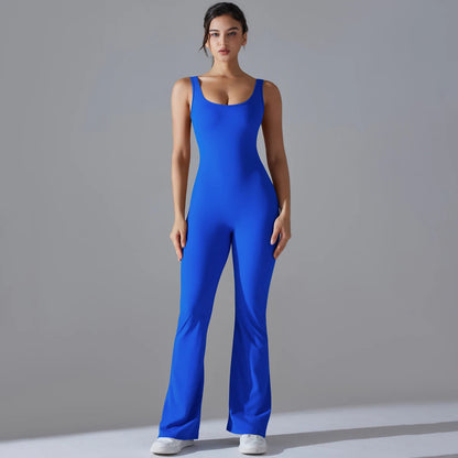 V Back Jumpsuit Gym Set Women Training Yoga Suit Sportswear Sports Fitness Rompers Stretch Workout Bodysuits The Clothing Company Sydney