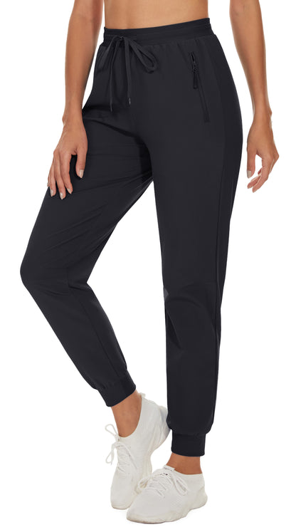 Quick Dry Hiking Pants Women's Casual Long Pants Elastic Waist Zipper Pocket Athletic Trousers Running Workout Bottoms The Clothing Company Sydney