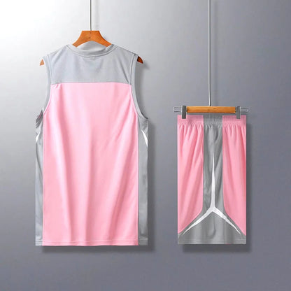 2 Piece Sportswear Basketball Jersey Shorts Set Blank custom Men Women Kids Basketball Uniforms - The Clothing Company Sydney