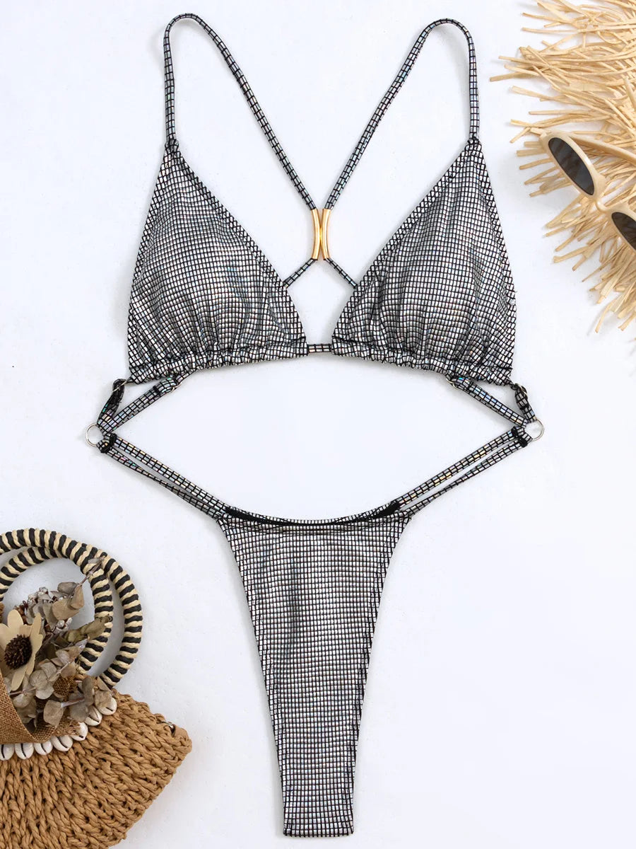 Extreme Mini Micro String Women Swimwear One Piece Swimsuit Female Cross Backless Monokini High Cut Bathing Suit The Clothing Company Sydney